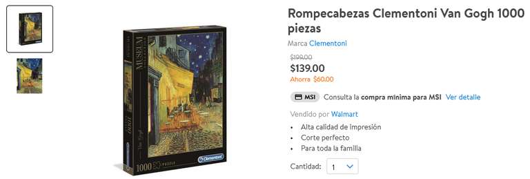 Walmart: Rompecabezas Clementoni Museum collection o Colorboom de 1000 piezas a menos de $200 (recopilación)