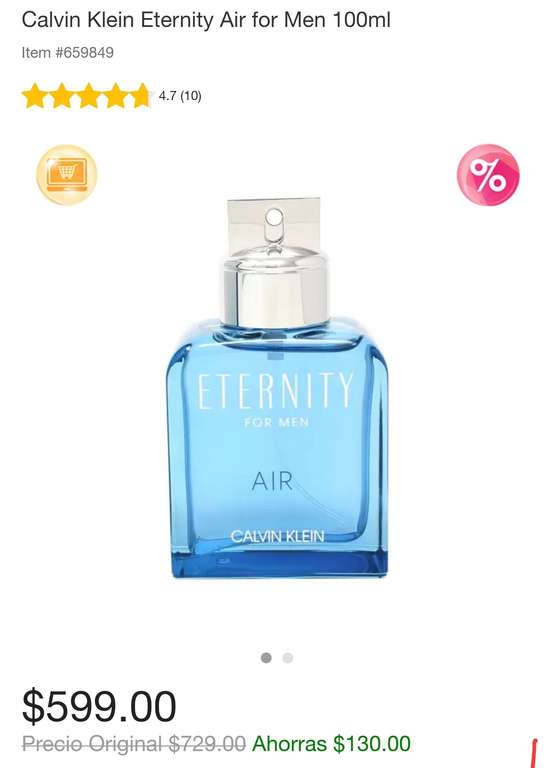 Costco: Eternity Air 100 ml