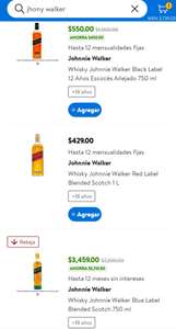Whisky Johnnie Walker Black Label 12 Años Escocés Añejado 750 ml