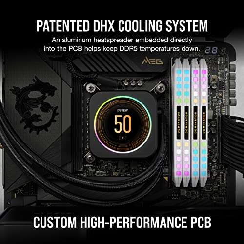 Amazon: Memoria RAM Corsair Dominator Platinum RGB DDR5 32GB (2x16GB) DDR5 5600