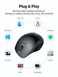 Amazon: UGREEN Ratón Bluetooth Inalámbrico 2.4G, Wireless Mouse, 4000 dpi, 6 Botones, Ratón Ergonómico para Ordenador Portátil
