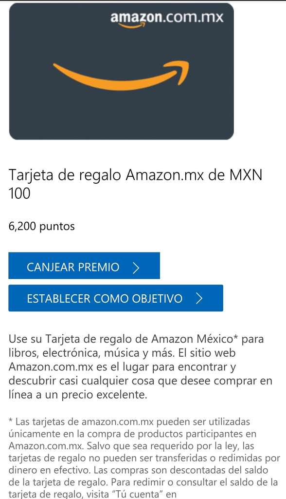 Intolerable Tradicional Fuera Tarjetas de regalo Amazon con Microsoft Rewards - promodescuentos.com