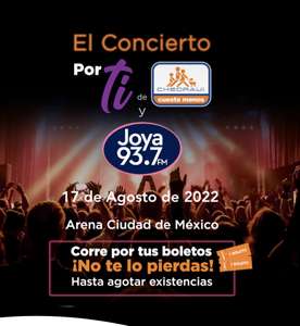 El concierto “Por ti” de Chedraui y Joya 93.7 FM