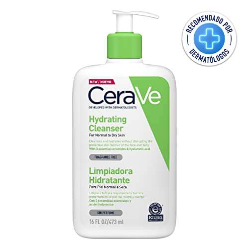 Amazon: Cerave crema limpiadora hidratante 473ml | envío gratis con Prime