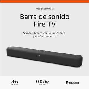 Amazon: Fire TV - NUEVA Barra de Sonido 2.0 con DTS Virtual X - Dolby Audio - Bluetooth