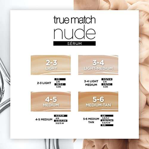 Amazon: L'Oréal Paris Serum rellenador con color y ácido hialurónico, True Match Nude. | Planea y Ahorra, envío gratis con Prime