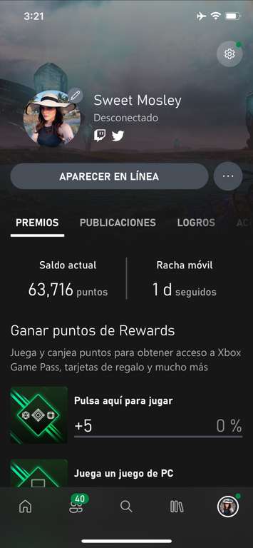 PromoAviso: Xbox app puntos rewards
