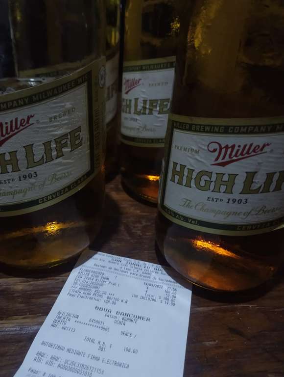 Oxxo Gdl: MILLER HIGH LIFE "CAGUAMA" 2X$54