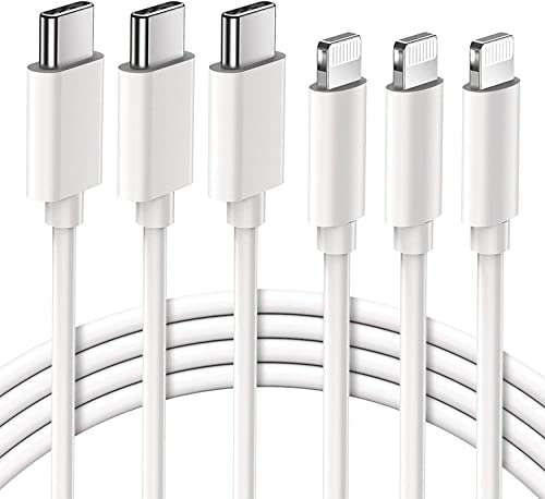 AMAZON Cable USB C a Lightning MFi Certificacion, Cable iPhone USB C 3 Piezas 2M