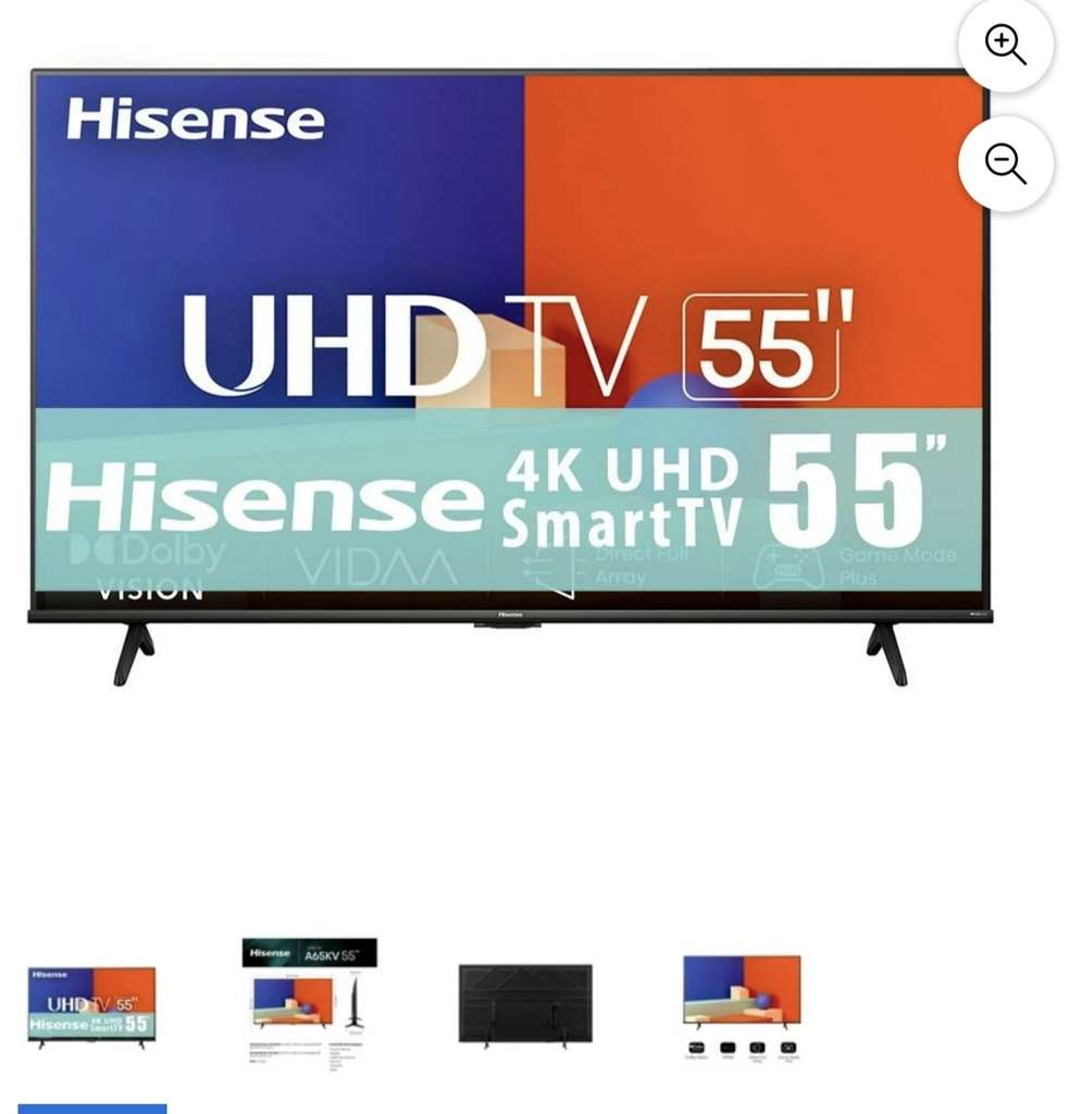 PANTALLA SMART TV 55A7K 4K HISENS, 55