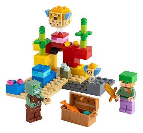 Amazon: Lego set Minecraft Arrecife 21164