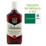 Bodegas Alianza: whisky ballantines + tarjeta de $100 starbucks