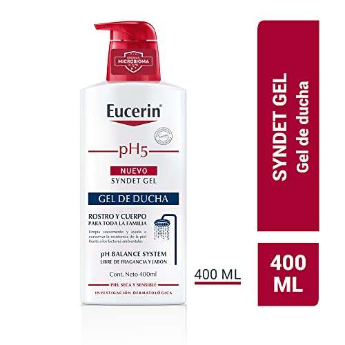 Amazon: Eucerin pH5 Syndet Gel de ducha (400 ml) Precio más bajo keepa
