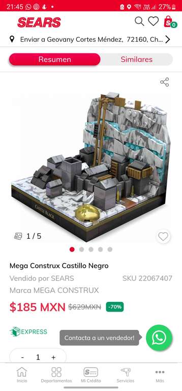 Sears: Mega Construx (Castle black)