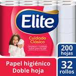 Amazon: Elite Papel Higiénico Doble Hoja 32 rollos | PLanea y ahorra, envío gratis con prime
