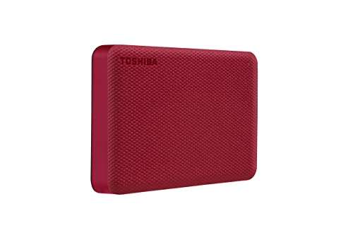 Amazon: Toshiba Canvio Advance Disco Duro Externo de 4TB USB-A 3.0 -*OFERTA* solo Rojo