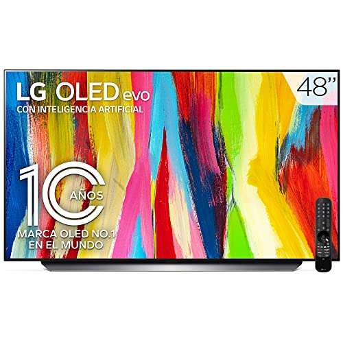 Amazon: Pantalla LG OLED TV Evo 48" 4K SMART TV con ThinQ AI OLED48C2PSA | Pagando con tarjeta Visa