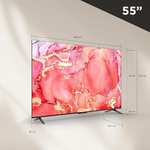 AMAZON - TCL Smart Google TV 55S454, Pantalla 55", 4K UHD, Color Negro
