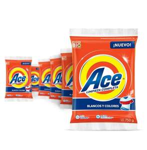Amazon: Detergente ace 6 piezas de 750 g c/u | Planea y Ahorra