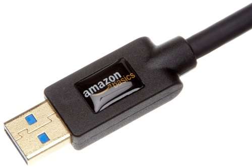 Amazon: Amazon Basics - Cable de extensión USB 3.0 Cable adaptador A-macho a hembra 9.8 pies (3.0 metros), impresora | Envío prime