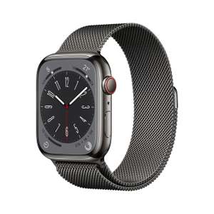 Amazon: Apple watch caja de acero inoxidable series 8 45mm GPS+Cellular Correa Estilo Milanés Nuevo