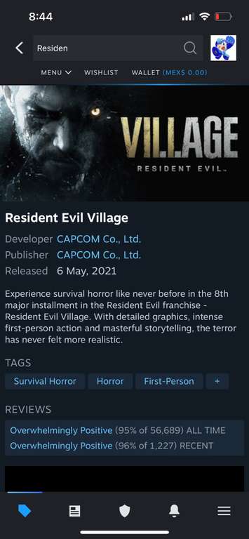 Resident Evil Village Steam