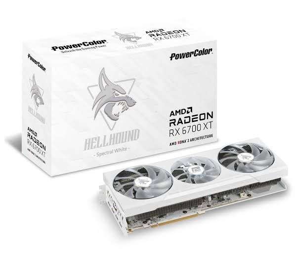 Amazon: AMD RX 6700 XT PowerColor Hellhound Spectral White 12 GB GDDR6 - Renewed