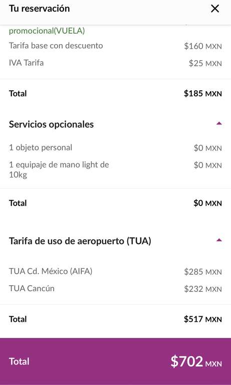 Volaris: Vuelo redondo a Cancún saliendo del AIFA en Volaris (Incluye TUA y equipaje mano) noviembre 2022 a diciembre 2023