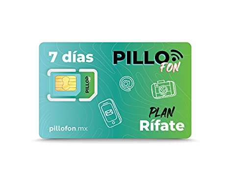 Amazon: Chip Pillofon con Plan Rifate 7 días | Envío gratis con Prime