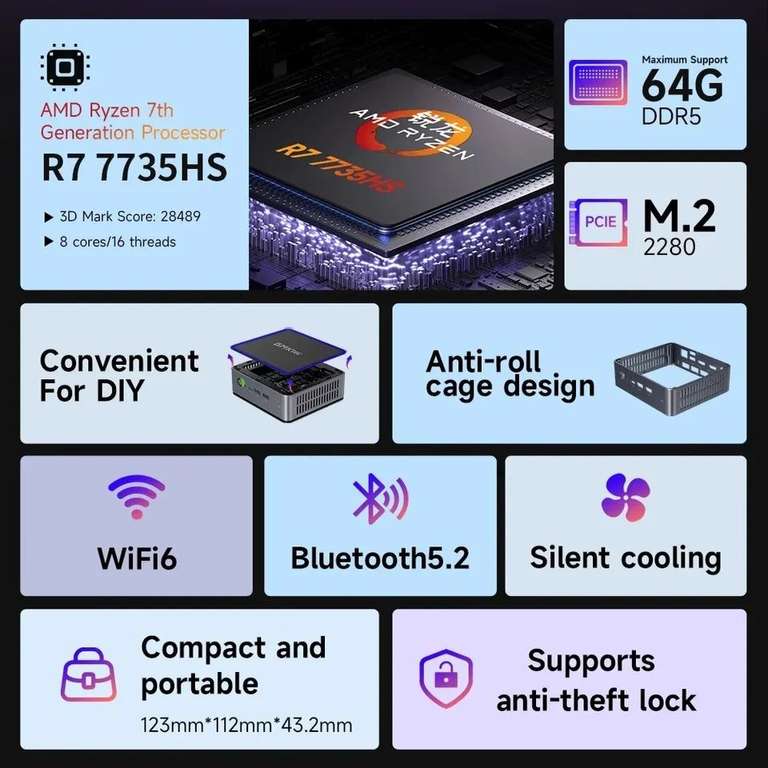 AliExpress: GMKtec K2 Mini PC AMD Ryzen 7 7735HS 16gb DDR5 1TB
