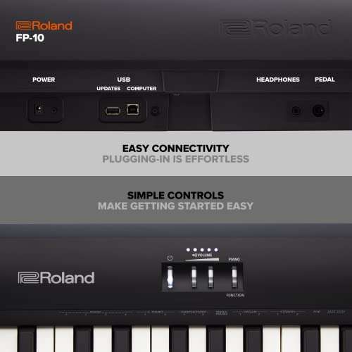 Amazon: Piano Digital Roland FP-10 (con Cupón + TDC HSBC pago en 1 exhibición)