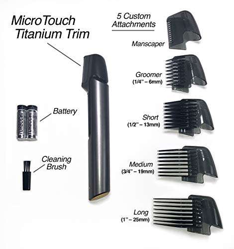 Amazon: Micro Touch Titanium Trim Hair Cutting Tool, Body Shaver and Groomer