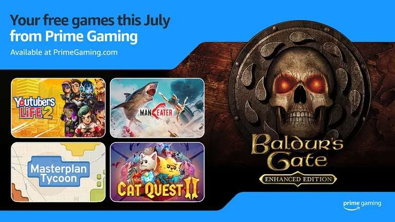 Prime Gaming: Más Juegos Para el Mes de Julio