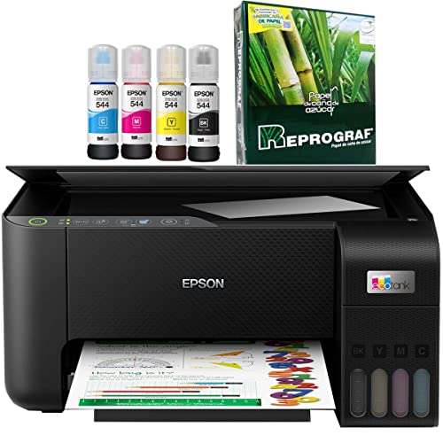 Amazon: Epson Impresora Multifuncional Ecotank L3250 + Paquete500 Hojas, Impresora Tinta Continua a Color para Hogar, Wi-Fi Direct