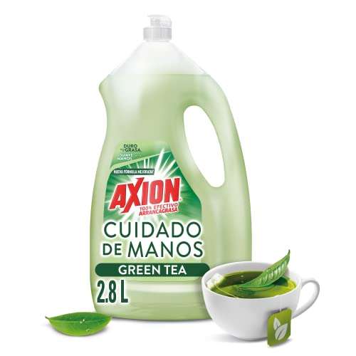 Amazon: Axion Lavatrastes Líquido Green Tea, Formúla Cremosa, Suave con las Manos