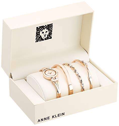 Amazon: ANNE KLEIN Juego de reloj de pulsera para mujer