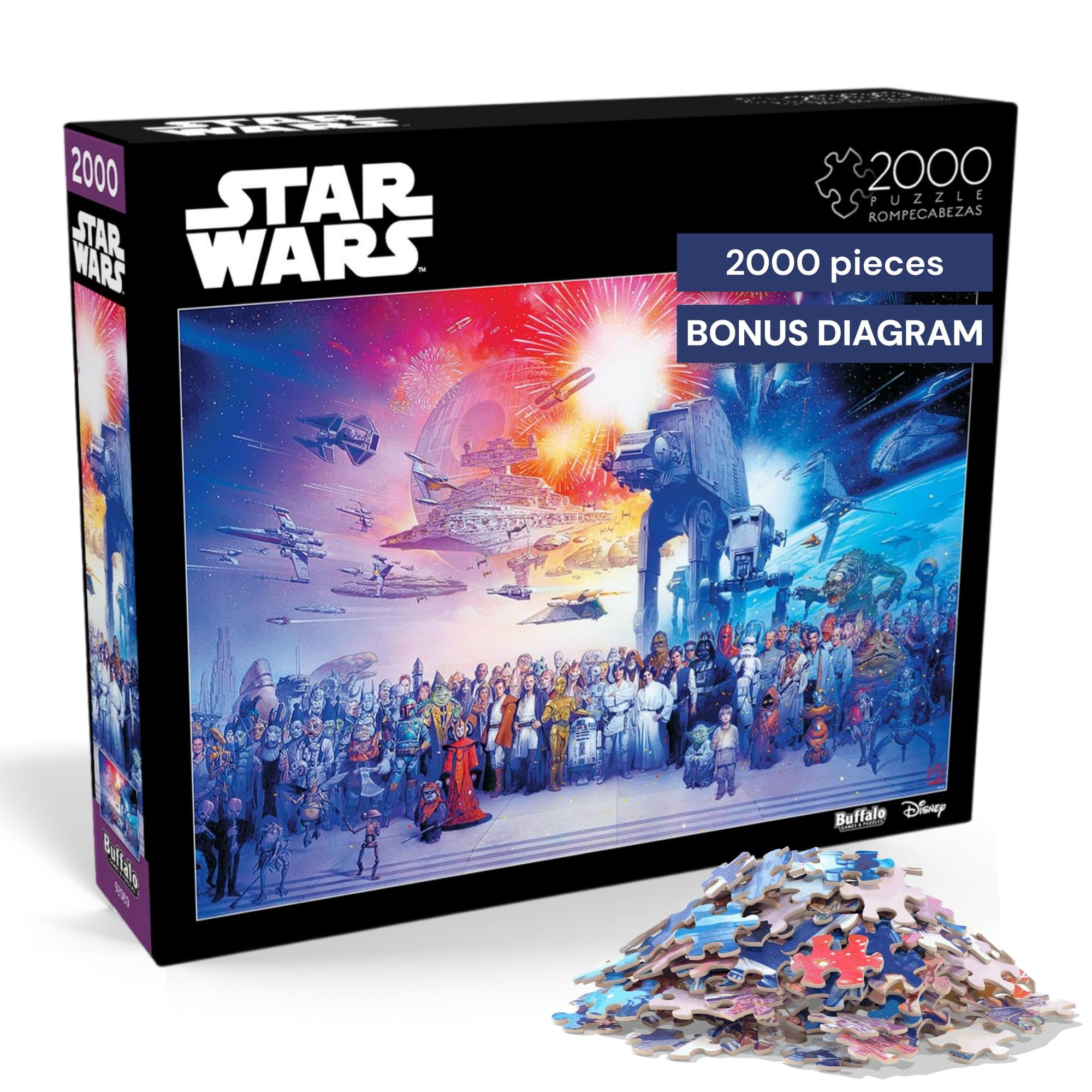 Amazon: Buffalo Games - - Star Wars - Rompecabezas de 2000 Piezas