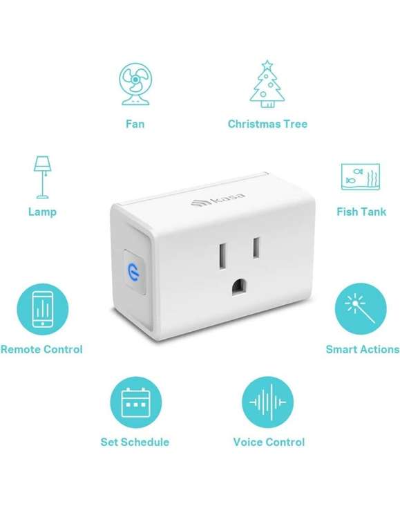 Amazon: 2-pack Kasa Smart Plug Ultra Mini 15A