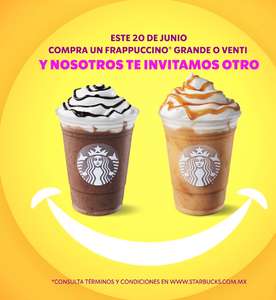 Starbucks Rewards - 2X1 en Frappuccinos participantes