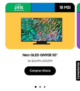 Samsung Store: Televisor SAMSUNG QLED QN90B 50"