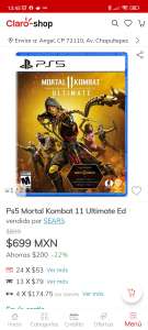 Claro Shop: Ps5 Mortal Kombat 11 Ultimate Ed