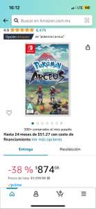 Amazon: Pokemon Arceus Nintendo Switch