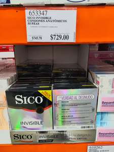Costco León: Condones Sico Ultra Sense Invisible 55 Piezas ($13.25 c/u) Practicamente también nacional.