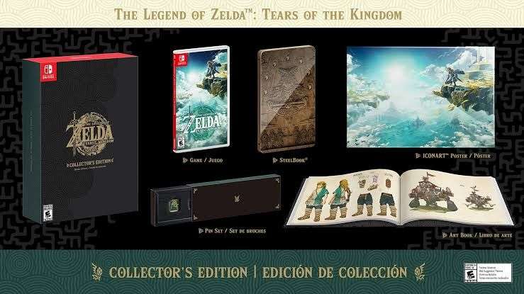 The Legend of Zelda: Tears of the Kingdom Collector's Edition for Nintendo Switch - Versión Internacional
