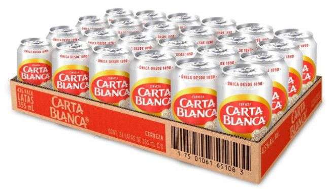 Sam's Club: Carta Blanca, Cerveza Clara 24 Latas de 355 ml c/u
