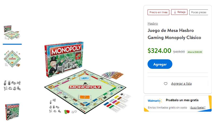 Walmart: Monopoly Clasico 