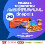 Compra tequesitos en supermercado y obten Combo Cinepolis (2 entradas y Plato Snack) por $210