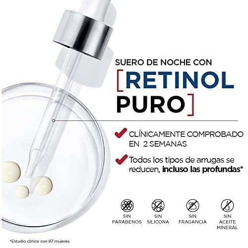 Amazon: L’Oréal serum facial con retinol, 2 x 400 (200 cada uno)