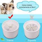 Amazon: Filtros (4) para fuente de agua para michis (gatos) (o perritos)