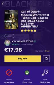 Eneba: BlackCell temporada 6 Xbox Argentina
